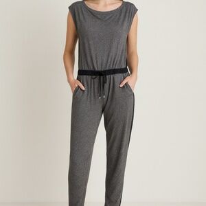 Michael Kors Gray Herringbone Jumpsuit – Size‎ M
